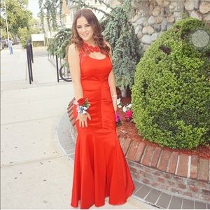 Red prom dress